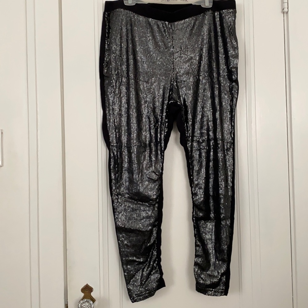 Sequin Front Leggings